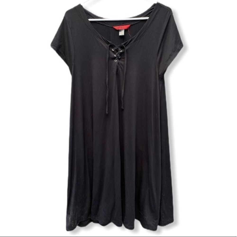 Hot Kiss Tunic Dress Black
